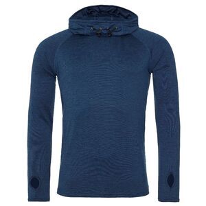 AWDis Just Cool Mens Cowl Neck Long Sleeve Baselayer Top (Pack of 2) / Navy Mela